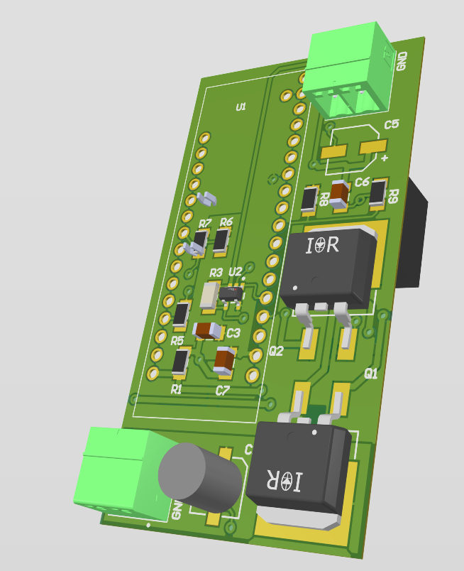 Digitally Controlled Buck Converter PCB