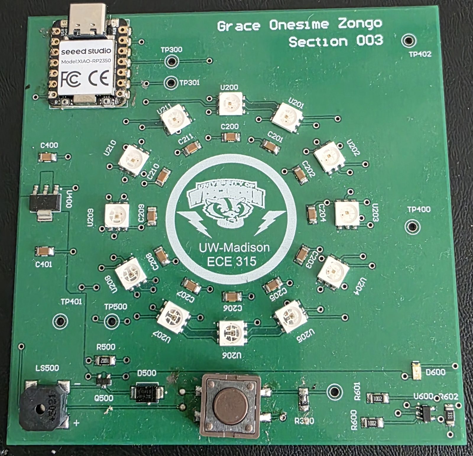 Reflex Game PCB